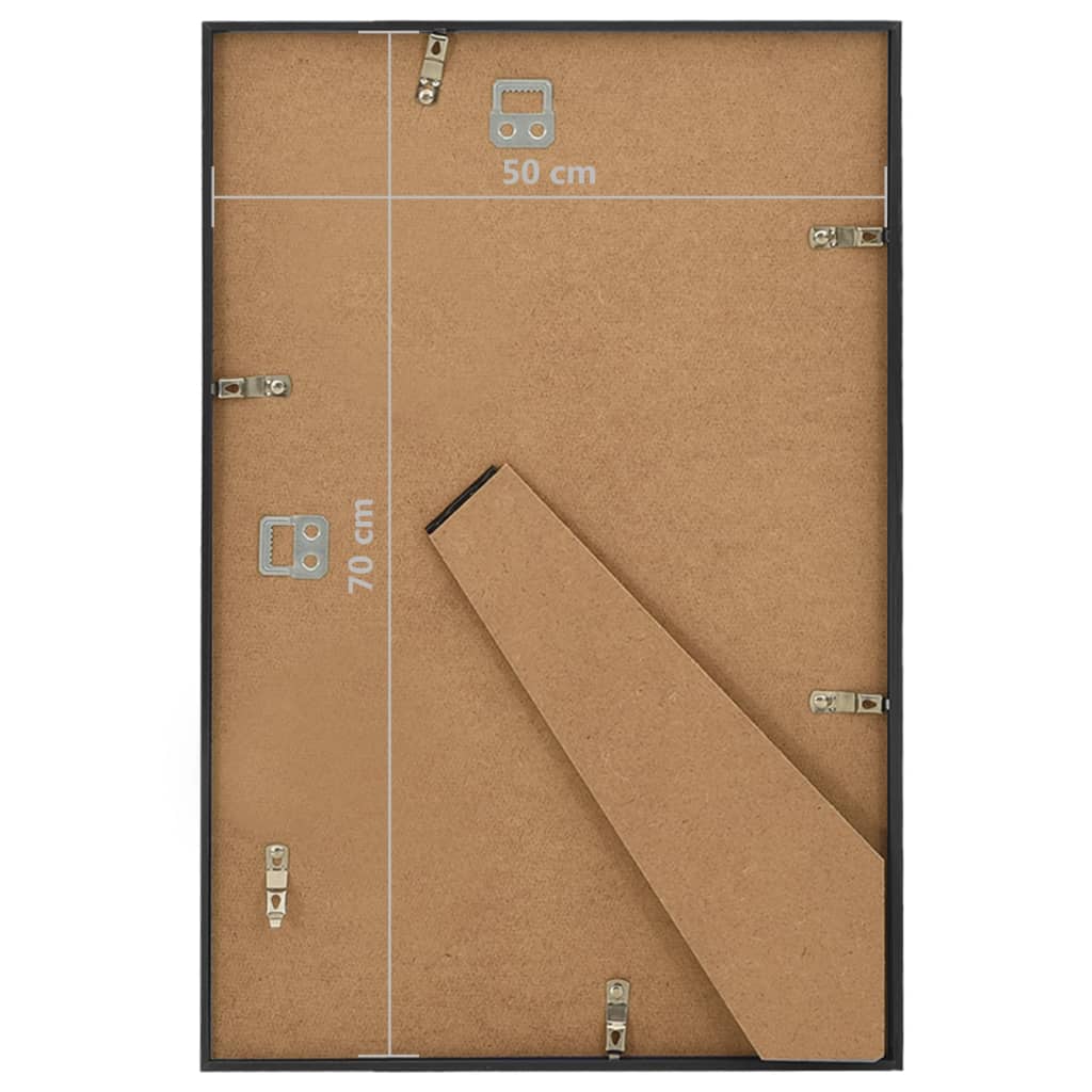 Bilderrahmen Collage 3 Stk. für Wand Tisch Schwarz 50x70 cm MDF