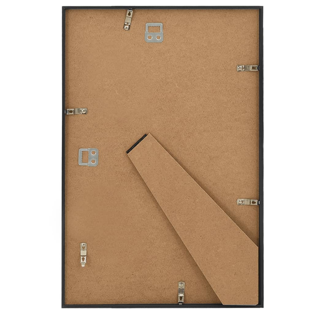 Bilderrahmen Collage 3 Stk. für Wand Tisch Schwarz 70x90 cm MDF