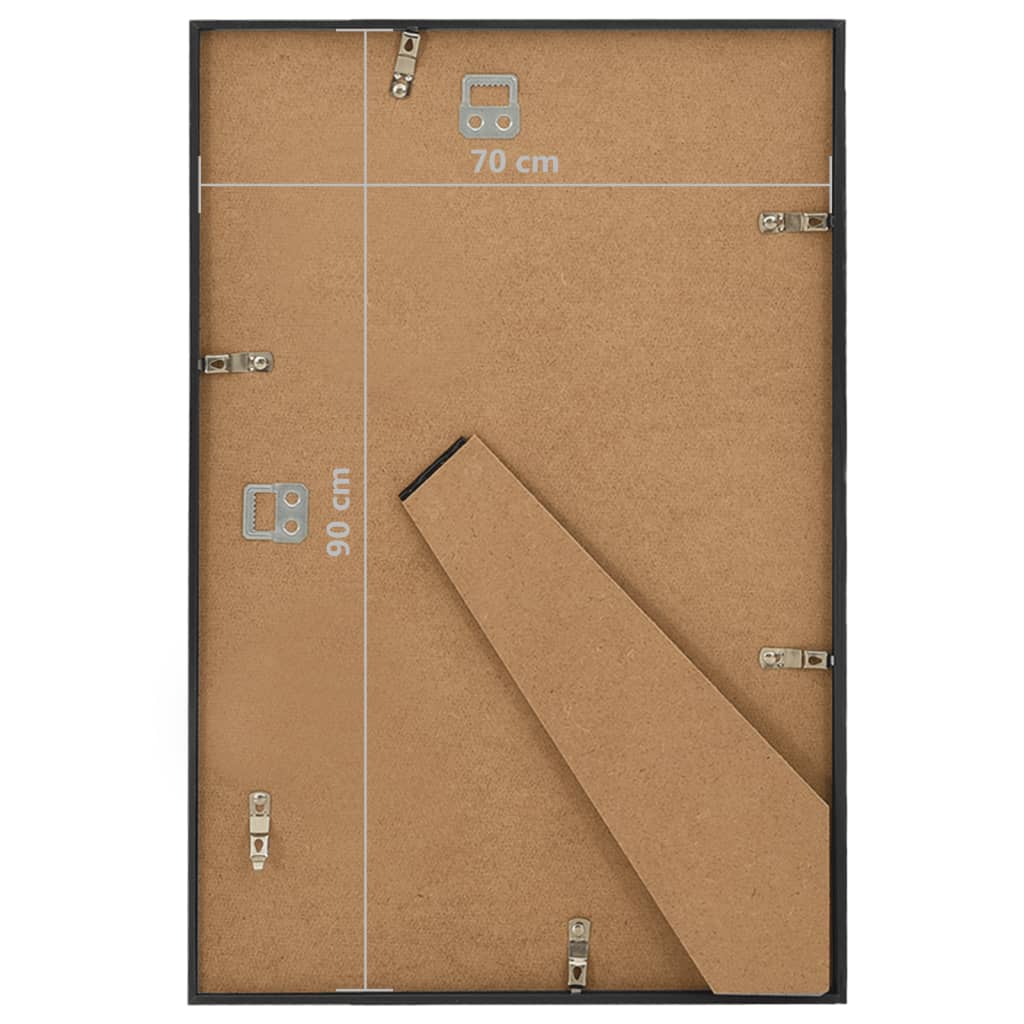 Bilderrahmen Collage 3 Stk. für Wand Tisch Schwarz 70x90 cm MDF
