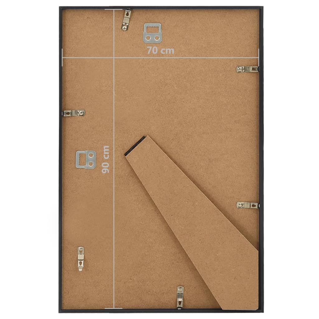 Bilderrahmen Collage 5 Stk. für Wand Tisch Schwarz 70x90 cm MDF