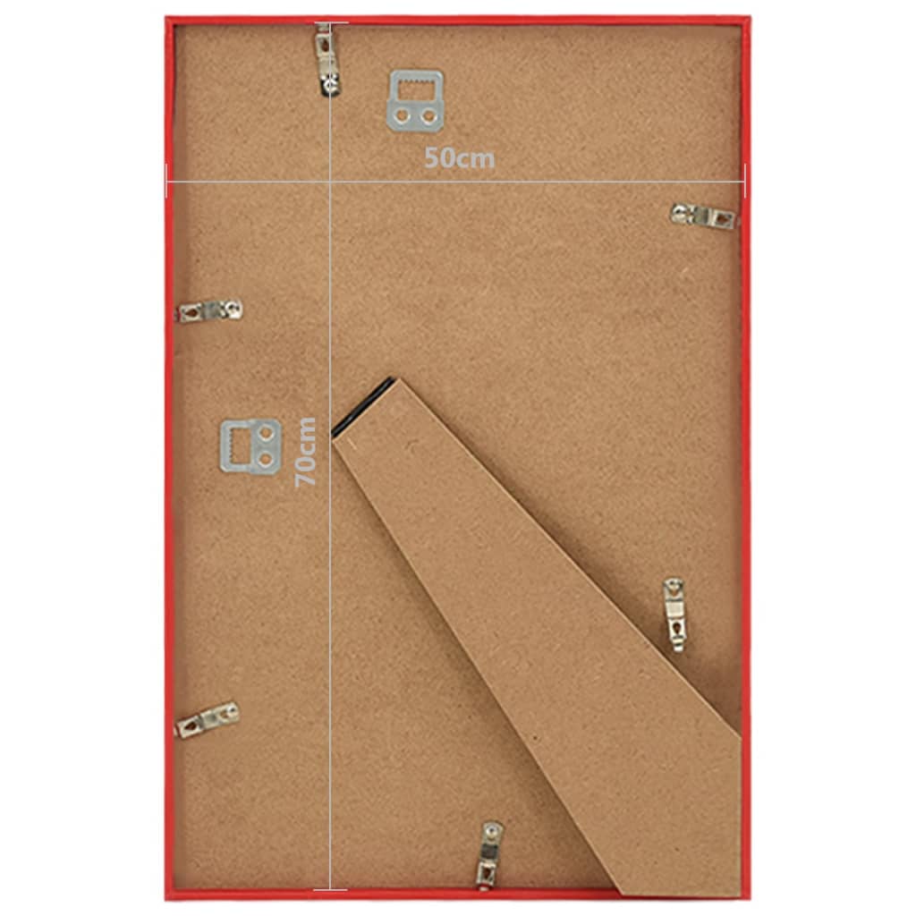 Bilderrahmen Collage 5 Stk. für Wand Tisch Rot 50x70 cm MDF