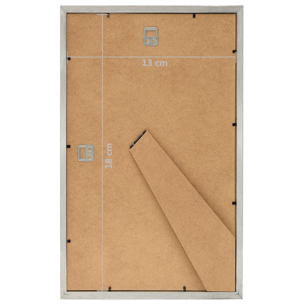 Bilderrahmen Collage 5 Stk. für Wand Tisch Silbern 13x18 cm MDF