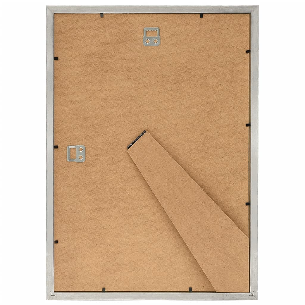 Bilderrahmen Collage 3 Stk. für Wand Tisch Silbern 29,7x42 cm