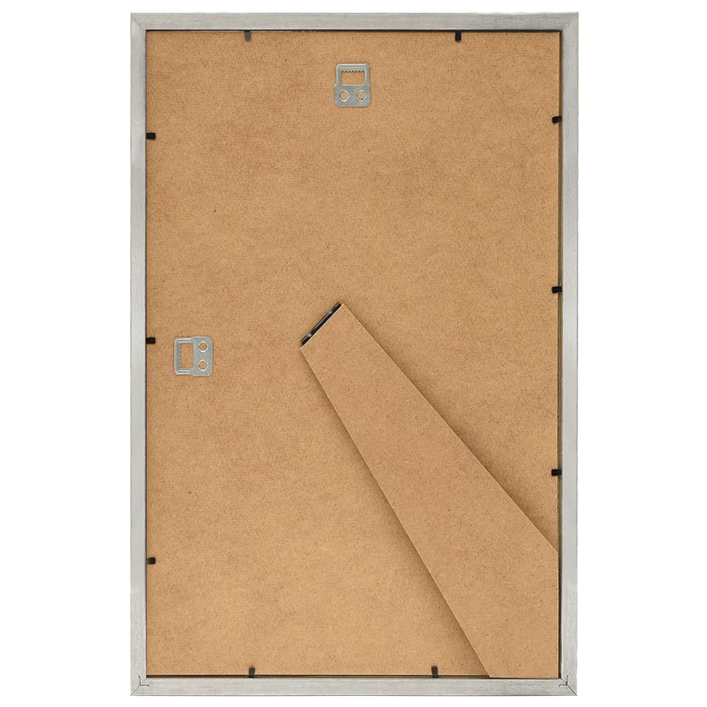 Bilderrahmen Collage 5 Stk. für Wand Tisch Silbern 50x70 cm MDF