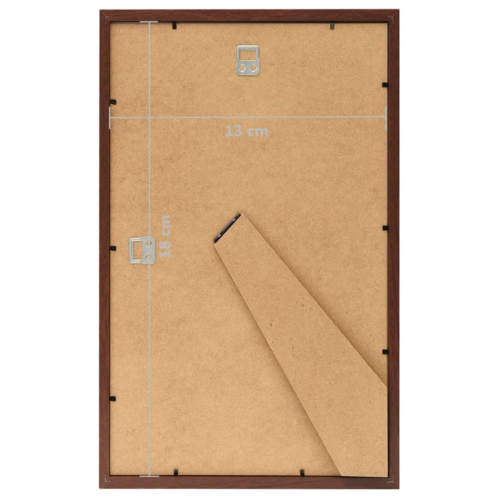 Bilderrahmen Collage 3 Stk. für Wand Tisch Braun 13x18 cm MDF