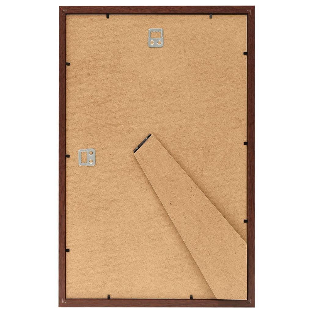 Bilderrahmen Collage 3 Stk. für Wand Tisch Braun 21x29,7 cm MDF