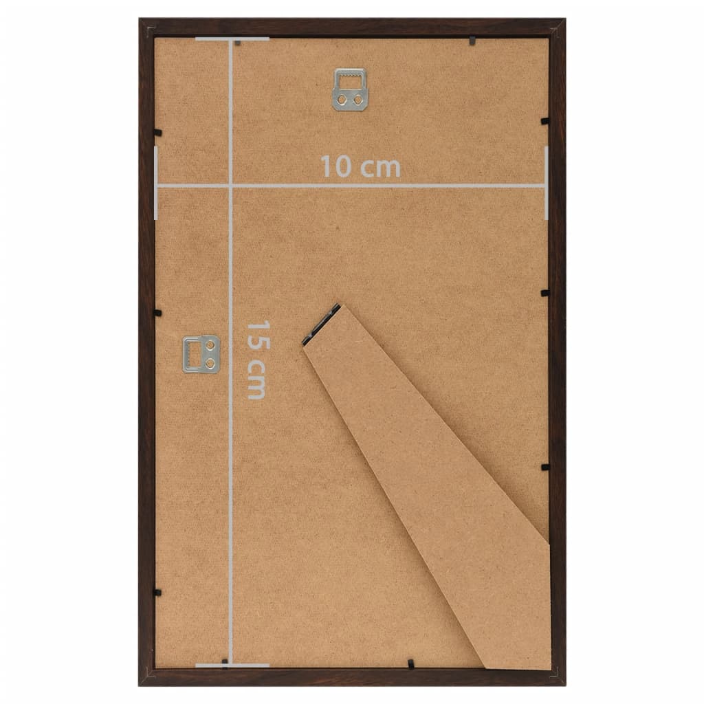 Bilderrahmen Collage 3 Stk. für Wand Tisch Schwarz 10x15 cm MDF