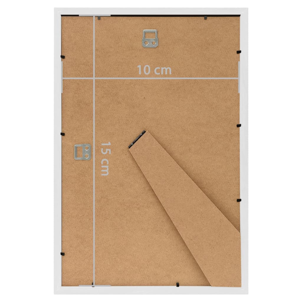 Bilderrahmen Collage 5 Stk. für Wand Tisch Weiß 10x15 cm MDF