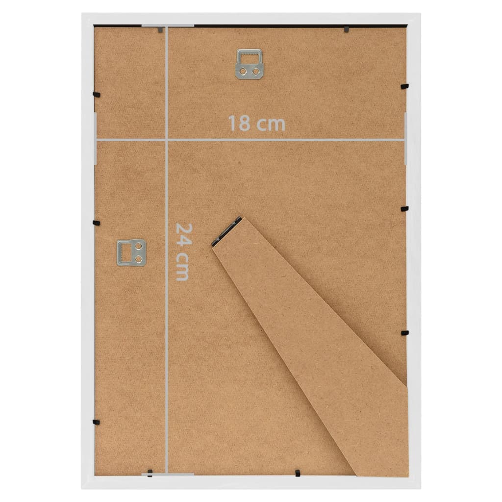 Bilderrahmen Collage 3 Stk. für Wand Tisch Weiß 18x24 cm MDF