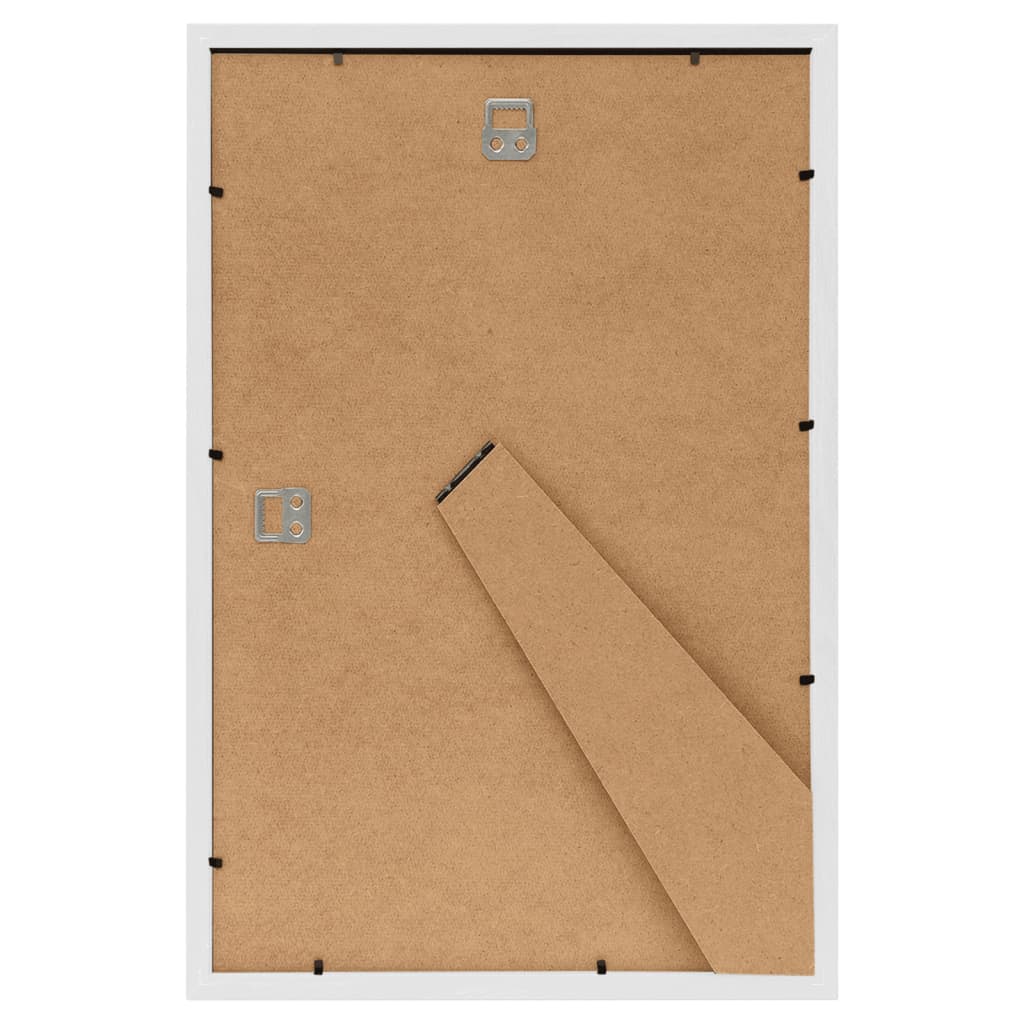 Bilderrahmen Collage 3 Stk. für Wand Tisch Weiß 21x29,7 cm MDF