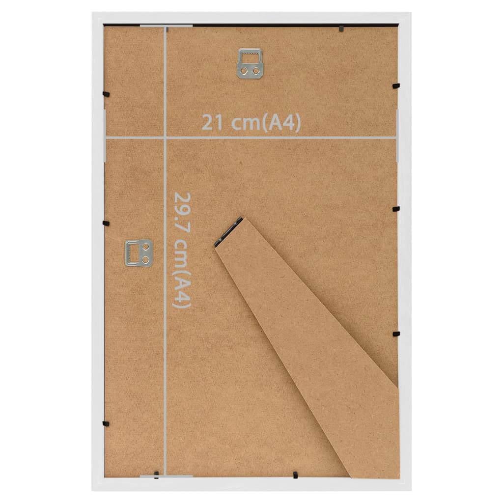 Bilderrahmen Collage 5 Stk. für Wand Tisch Weiß 21x29,7 cm MDF