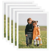 Thumbnail for Bilderrahmen Collage 5 Stk. für Wand Tisch Weiß 50x60 cm MDF
