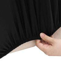 Thumbnail for Stretch-Sofahusse Schwarz Polyester-Jersey