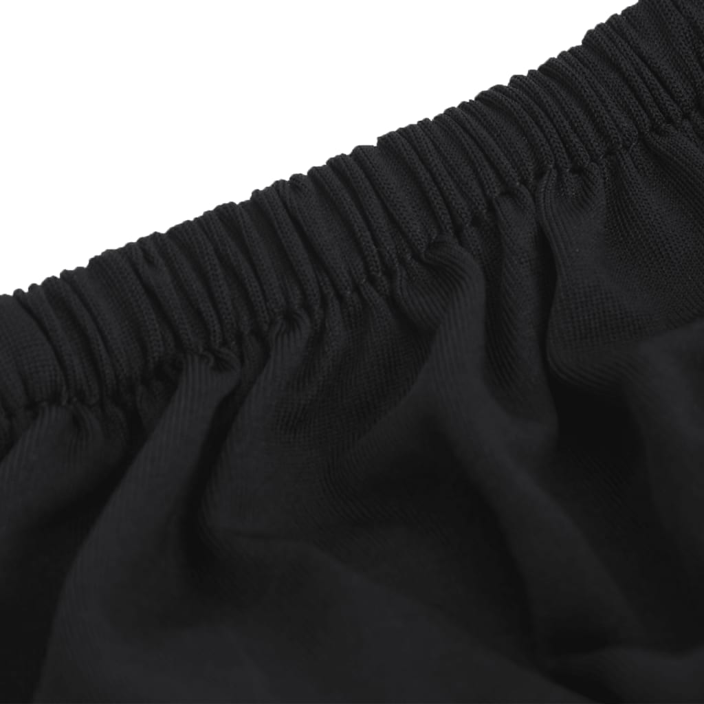 Stretch-Sofahusse Schwarz Polyester-Jersey