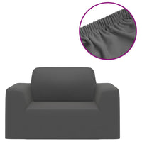 Thumbnail for Stretch-Sofahusse Anthrazit Polyester-Jersey