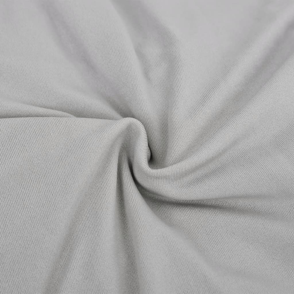 Stretch-Sofahusse Grau Polyester-Jersey