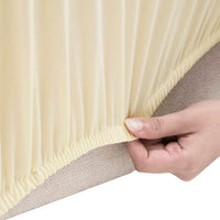 Thumbnail for Stretch Sofahusse 3-Sitzer Creme Polyester-Jersey
