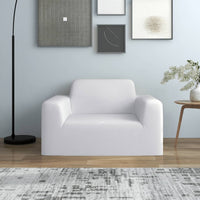 Thumbnail for Stretch-Sofahusse Weiß Polyester-Jersey