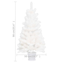 Thumbnail for Künstlicher Weihnachtsbaum mit LEDs Weiß 90 cm