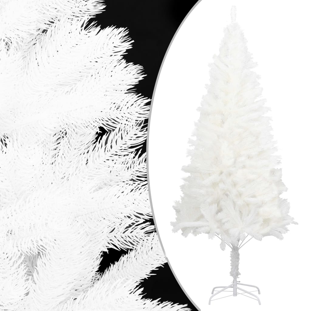 Künstlicher Weihnachtsbaum mit LEDs Weiß 210 cm