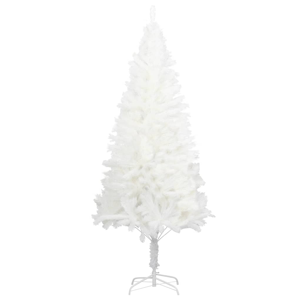 Künstlicher Weihnachtsbaum mit LEDs Weiß 210 cm