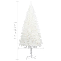 Thumbnail for Künstlicher Weihnachtsbaum mit LEDs Weiß 210 cm