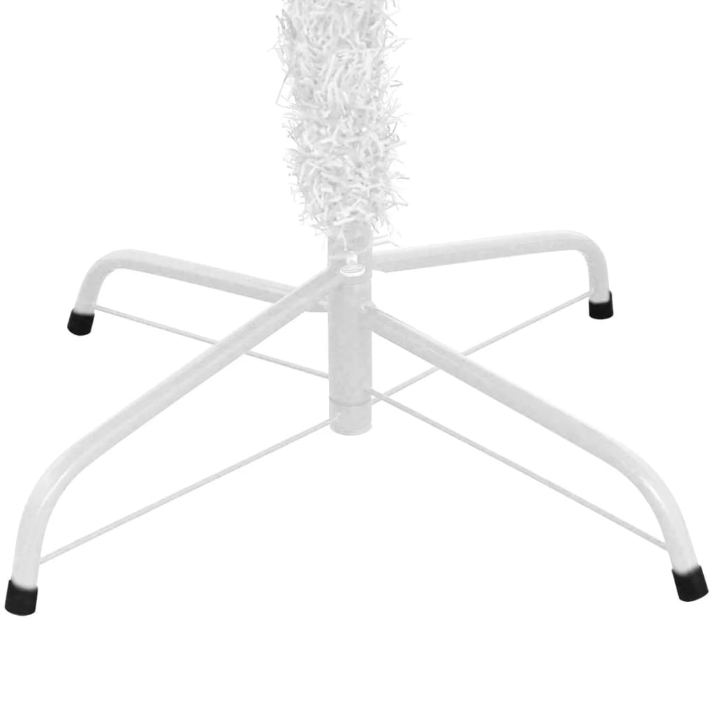 Künstlicher Weihnachtsbaum mit LEDs & Schmuck L 240 cm Weiß