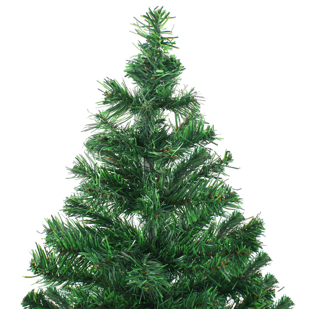Künstlicher Weihnachtsbaum mit LEDs & Kugeln 180 cm 564 Zweige