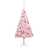 Thumbnail for Künstlicher Weihnachtsbaum mit LEDs & Kugeln Rosa 240cm PVC