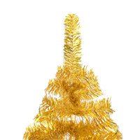 Thumbnail for Künstlicher Weihnachtsbaum mit LEDs & Kugeln Golden 150cm PET
