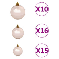 Thumbnail for Künstlicher Weihnachtsbaum mit LEDs & Kugeln Golden 240cm PET