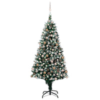 Thumbnail for Künstlicher Weihnachtsbaum mit LEDs Kugeln Zapfen 210 cm