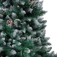 Thumbnail for Künstlicher Weihnachtsbaum mit LEDs Kugeln Zapfen 210 cm