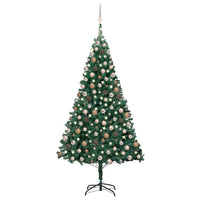 Thumbnail for Künstlicher Weihnachtsbaum mit LEDs & Kugeln Grün 210cm PVC