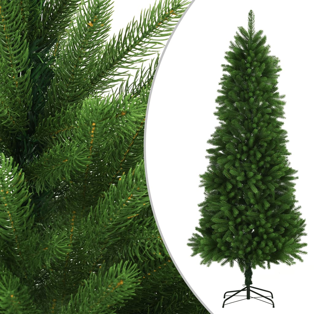 Künstlicher Weihnachtsbaum mit LEDs & Kugeln 240 cm Grün