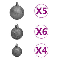Thumbnail for Künstlicher Weihnachtsbaum mit LEDs & Kugeln 180 cm 564 Zweige