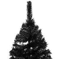 Thumbnail for Künstlicher Weihnachtsbaum mit LEDs & Kugeln Schwarz 240cm PVC