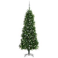 Thumbnail for Künstlicher Weihnachtsbaum mit LEDs & Kugeln 240 cm Grün