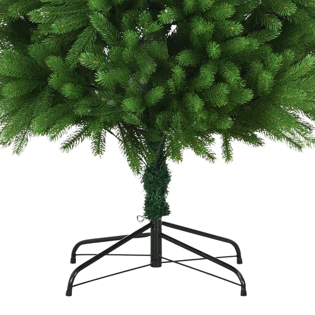 Künstlicher Weihnachtsbaum mit LEDs & Kugeln 240 cm Grün