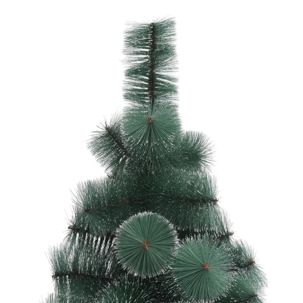 Künstlicher Weihnachtsbaum mit LEDs & Ständer Grün 240 cm PET