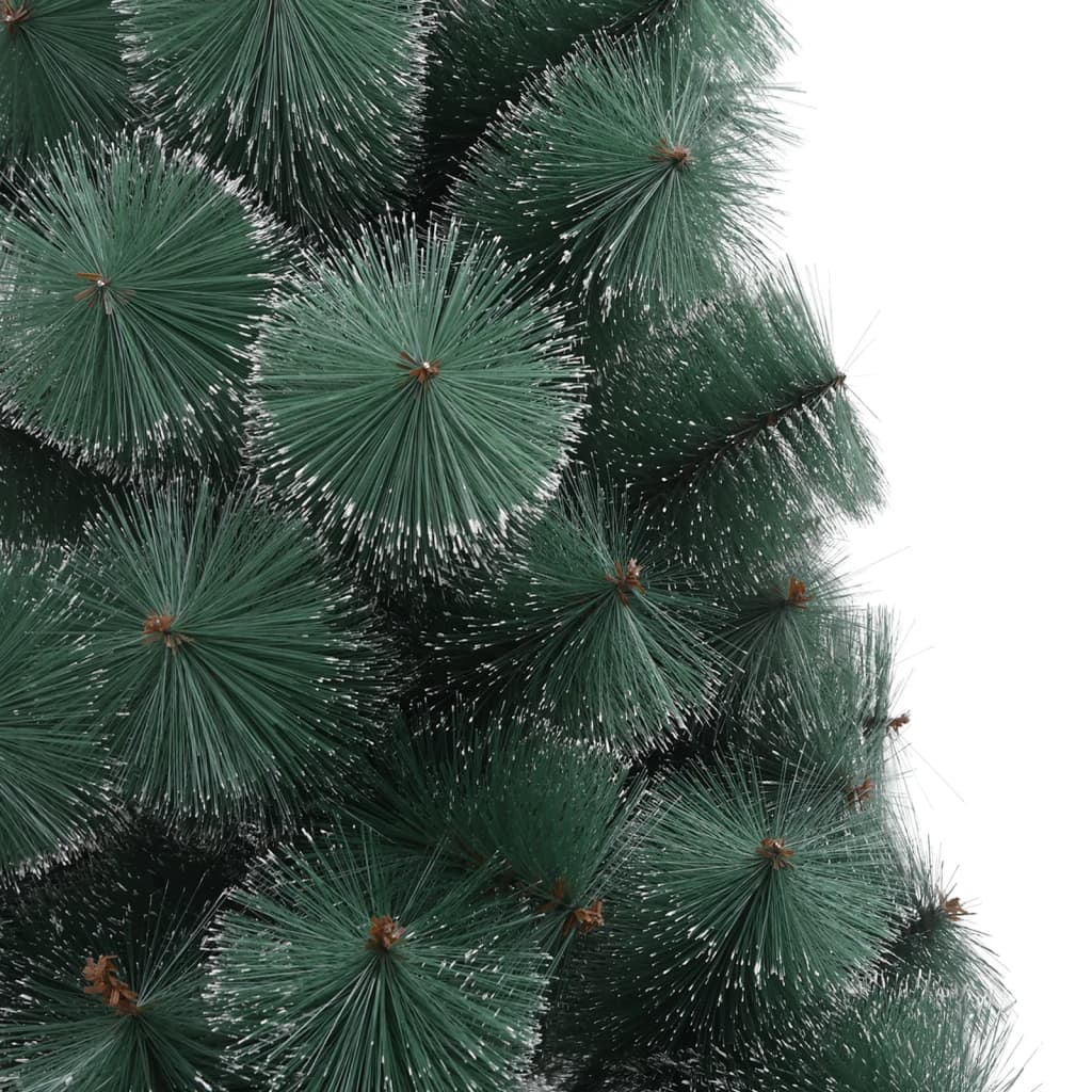 Künstlicher Weihnachtsbaum mit LEDs & Ständer Grün 240 cm PET