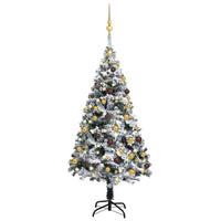 Thumbnail for Künstlicher Weihnachtsbaum mit LEDs & Kugeln Grün 120 cm