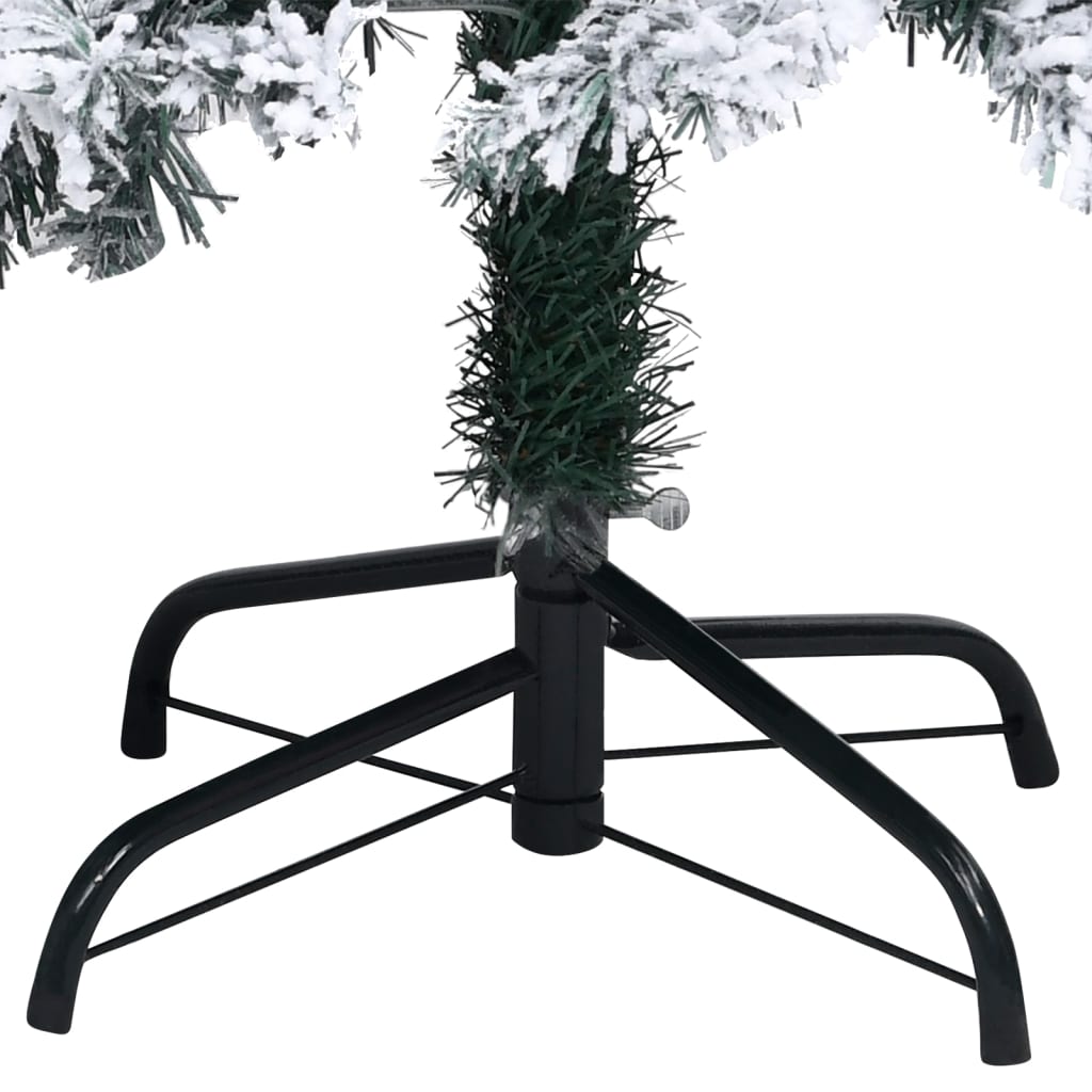 Künstlicher Weihnachtsbaum mit LEDs & Kugeln Grün 120 cm