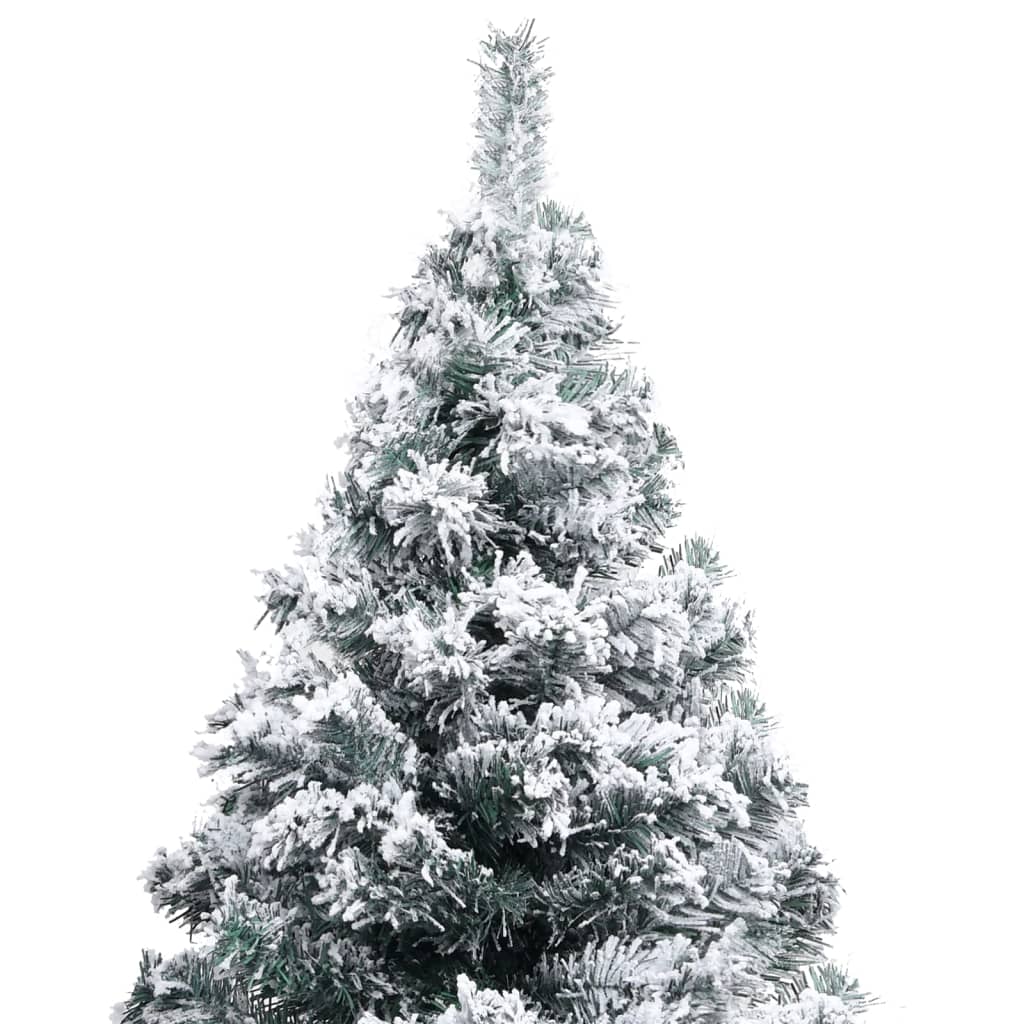 Künstlicher Weihnachtsbaum mit LEDs & Kugeln Grün 120 cm
