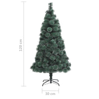 Thumbnail for Künstlicher Weihnachtsbaum LEDs & Kugeln Grün 120 cm PVC & PE