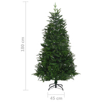 Thumbnail for Künstlicher Weihnachtsbaum LEDs & Kugeln Grün 180 cm PVC & PE