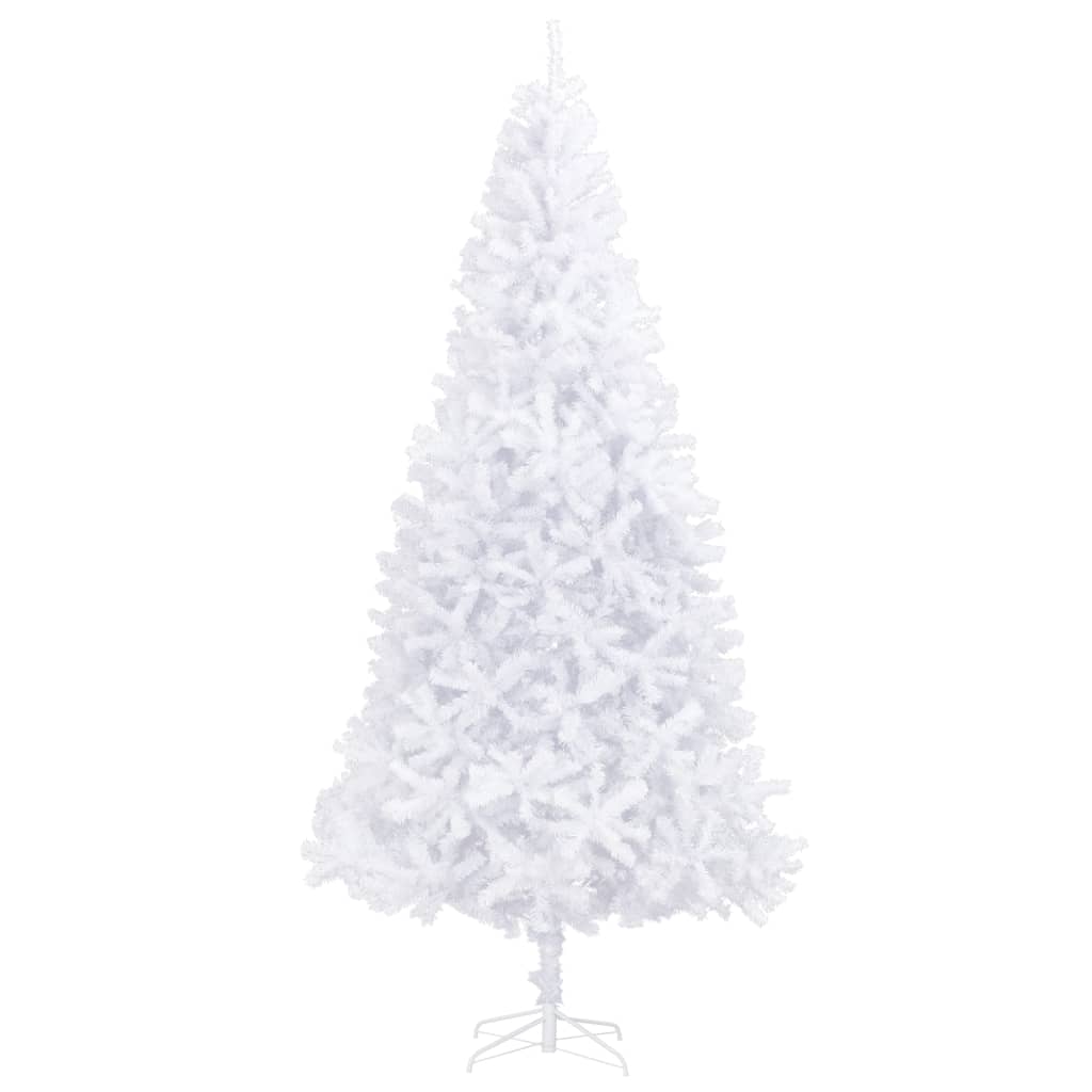 Künstlicher Weihnachtsbaum mit LEDs & Kugeln 300 cm Weiß