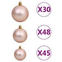 Thumbnail for Künstlicher Weihnachtsbaum mit LEDs & Kugeln 500 cm Weiß