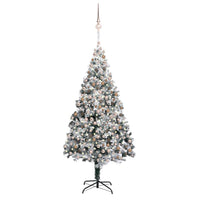 Thumbnail for Künstlicher Weihnachtsbaum LEDs & Kugeln Beschneit Grün 400 cm