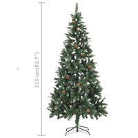 Thumbnail for Künstlicher Weihnachtsbaum mit LEDs, Kugeln & Zapfen 210 cm